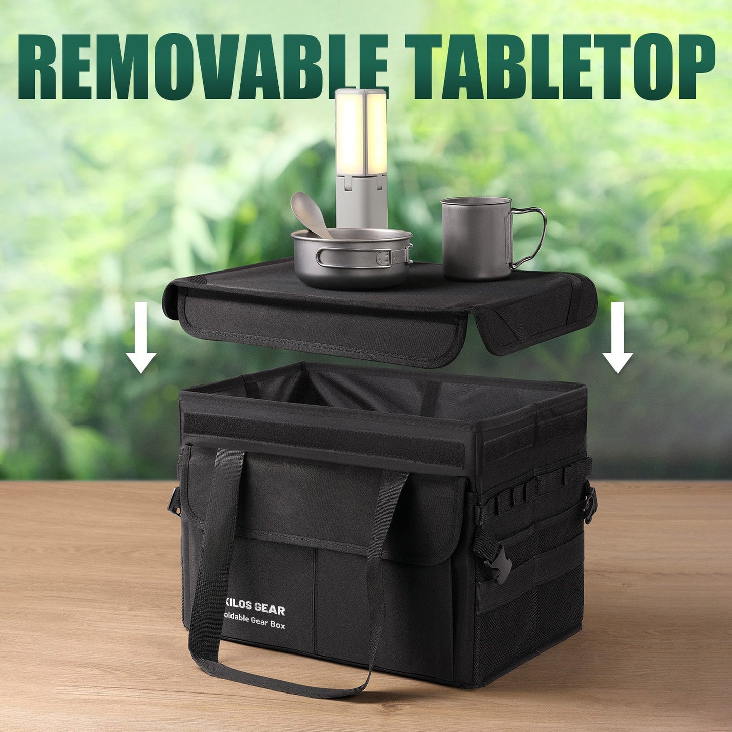 Foldable Gear Box with Tabletop